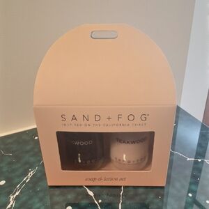 SAND + FOG Black and White Soap & Lotion Set